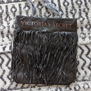 Black Fringe Victoria's Secret Bag